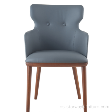 Moderno de muebles de lujo de la espalda sillón PU cuero
